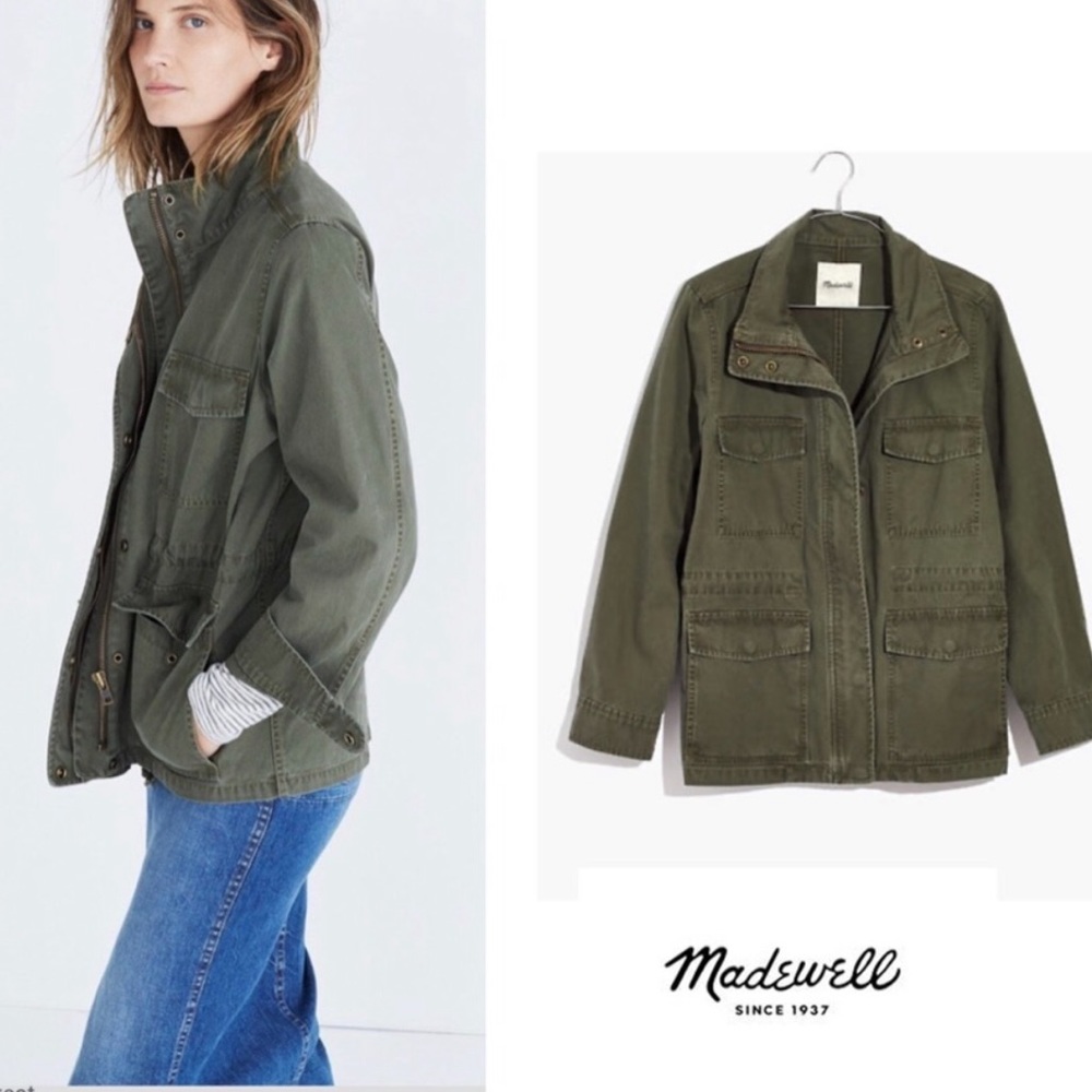 Madewell army green jacket